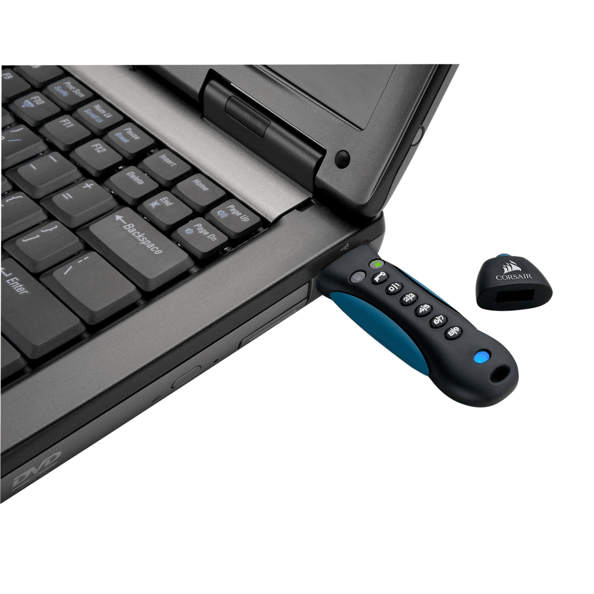 Corsair Padlock unidad flash USB 256 GB USB Tipo A 3.2 Gen 1 Negro, Azul