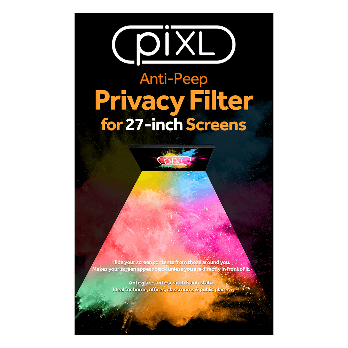 Filtro de pantalla de privacidad para monitor piXL de 27 pulgadas 68,6 cm Filtro