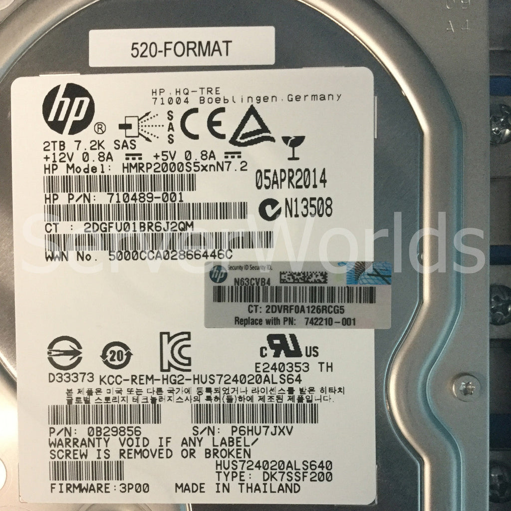 HP 3PAR StoreServ 10000 4x2TB 6G 7.2K SAS Drive Reacondicionado (3)