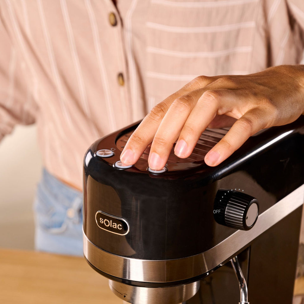 Solac Taste Slim negro manual cafetera exprés