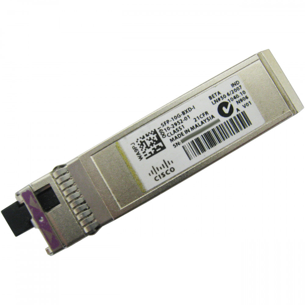 Cisco Ent Net SFP-10G-BXD-I= - Módulo de transceptor SFP+, 10GbE, 10GBase-BX-D (2)