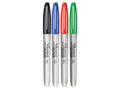 Sharpie punta fina paquete 4 rotuladores permanentes surtidos negro azul