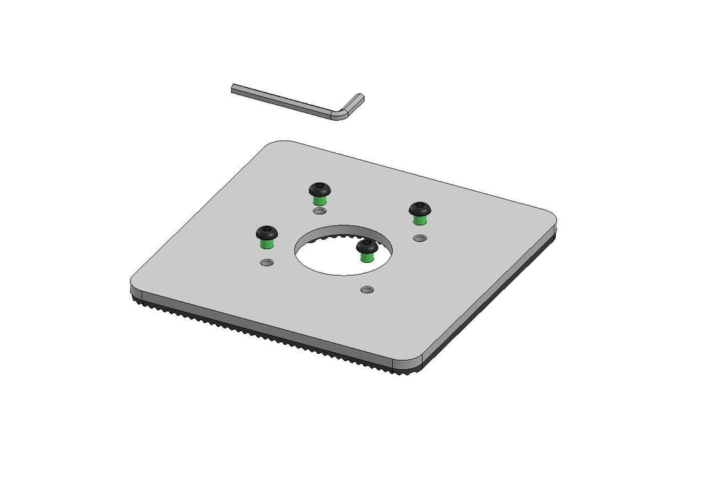 Ergonomic Solutions SpacePole POS SPM144-02 accesorio para terminal de punto de venta Base POS Negro Metal