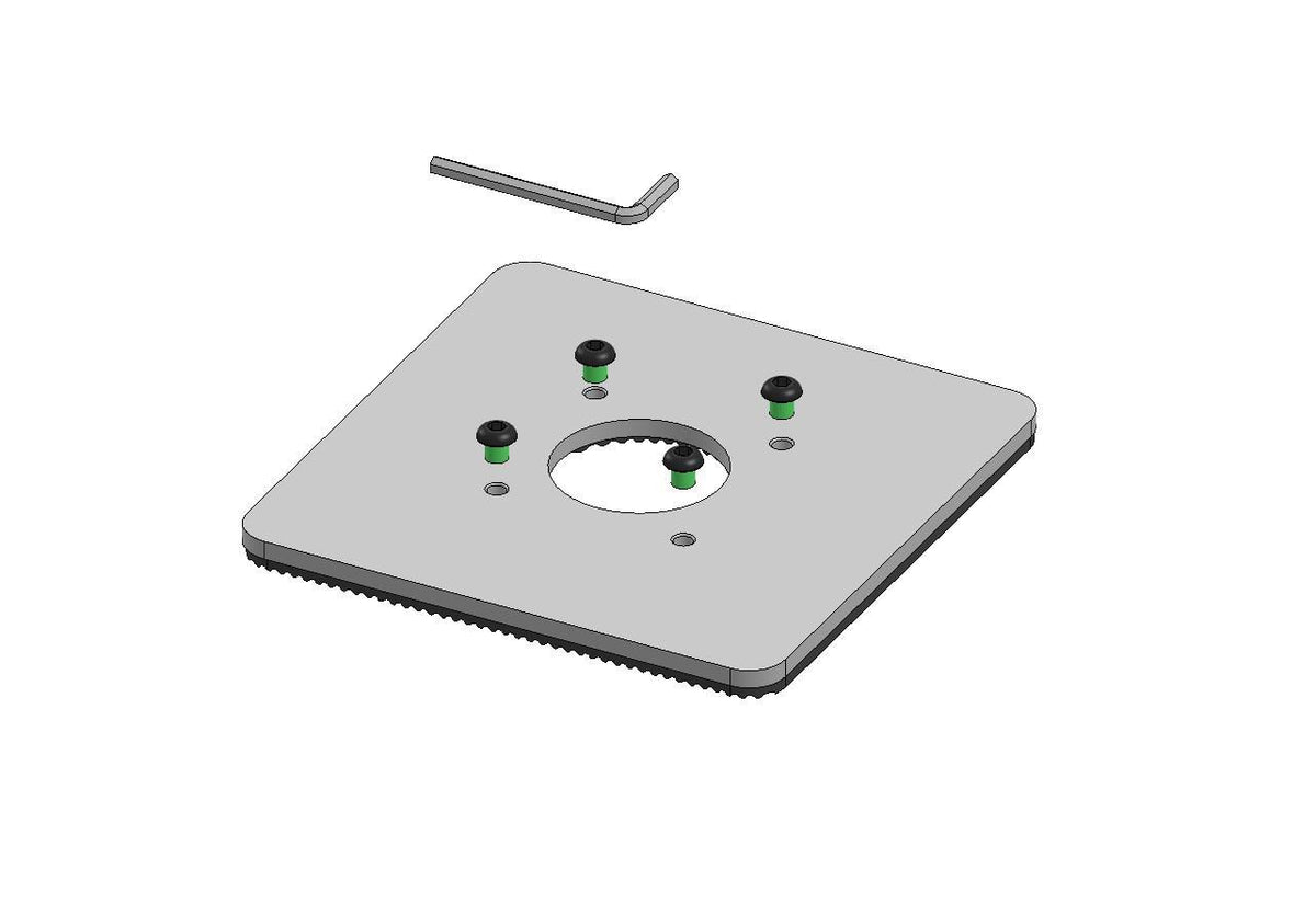 Ergonomic Solutions SpacePole POS SPM144-02 accesorio para terminal de punto de venta Base POS Negro Metal