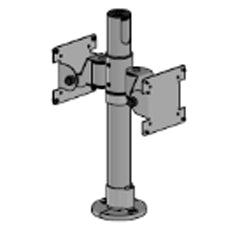 Soporte de pantalla espalda con espalda VESA 75/100 SpacePole SPV1103-FX-02