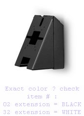 Soporte de pared universal APK/Power Pack Ergonomic Solutions SPV1108-02 negro