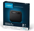 Crucial X6 SSD, 2TB, externo (portátil), USB3.1 Gen (CT2000X6SSD9)
