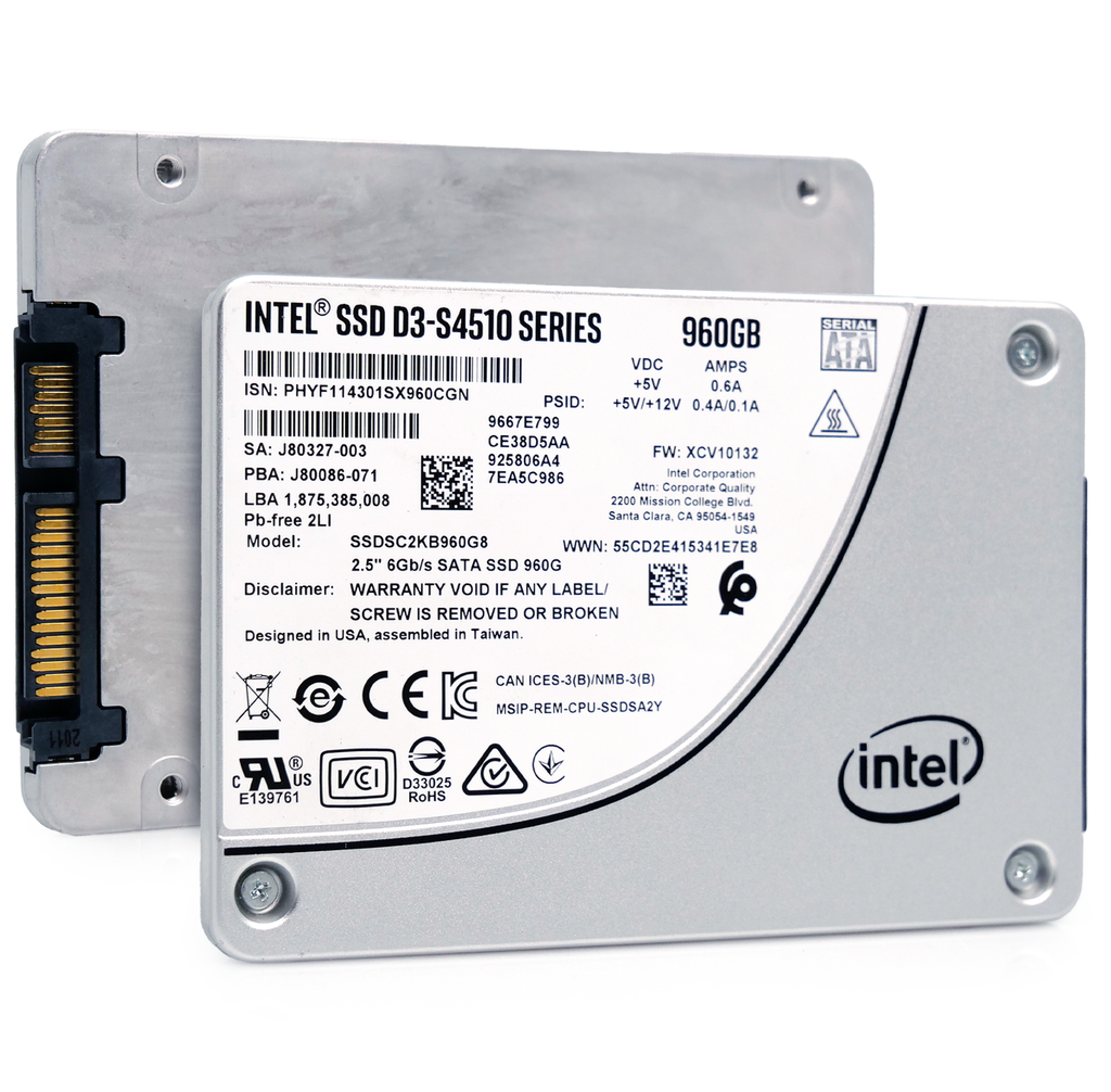 Intel 960GB SSD 2.5 SATA 6G MIX SSDSC2KB960G8-RFB – Reacondicionado