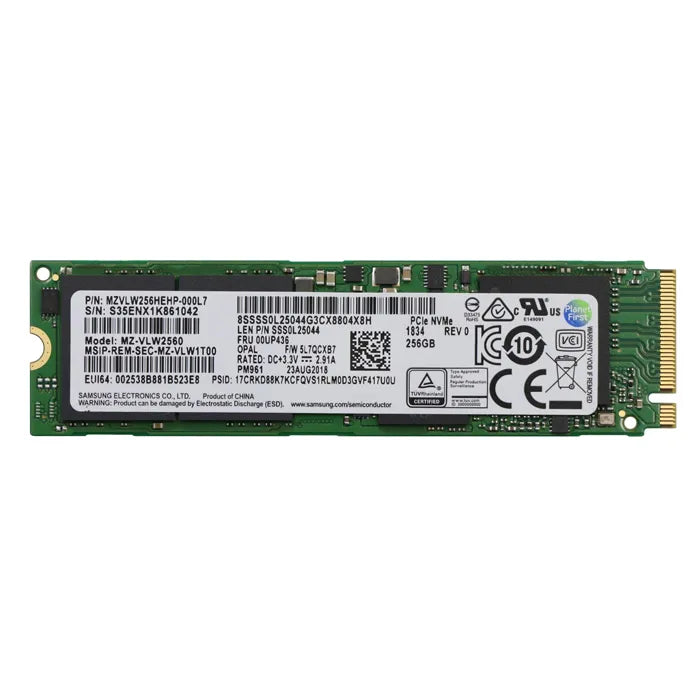 Lenovo 256GB M.2 PCIe SATA SSD 2280 SSS0L25044-RFB – Reacondicionado