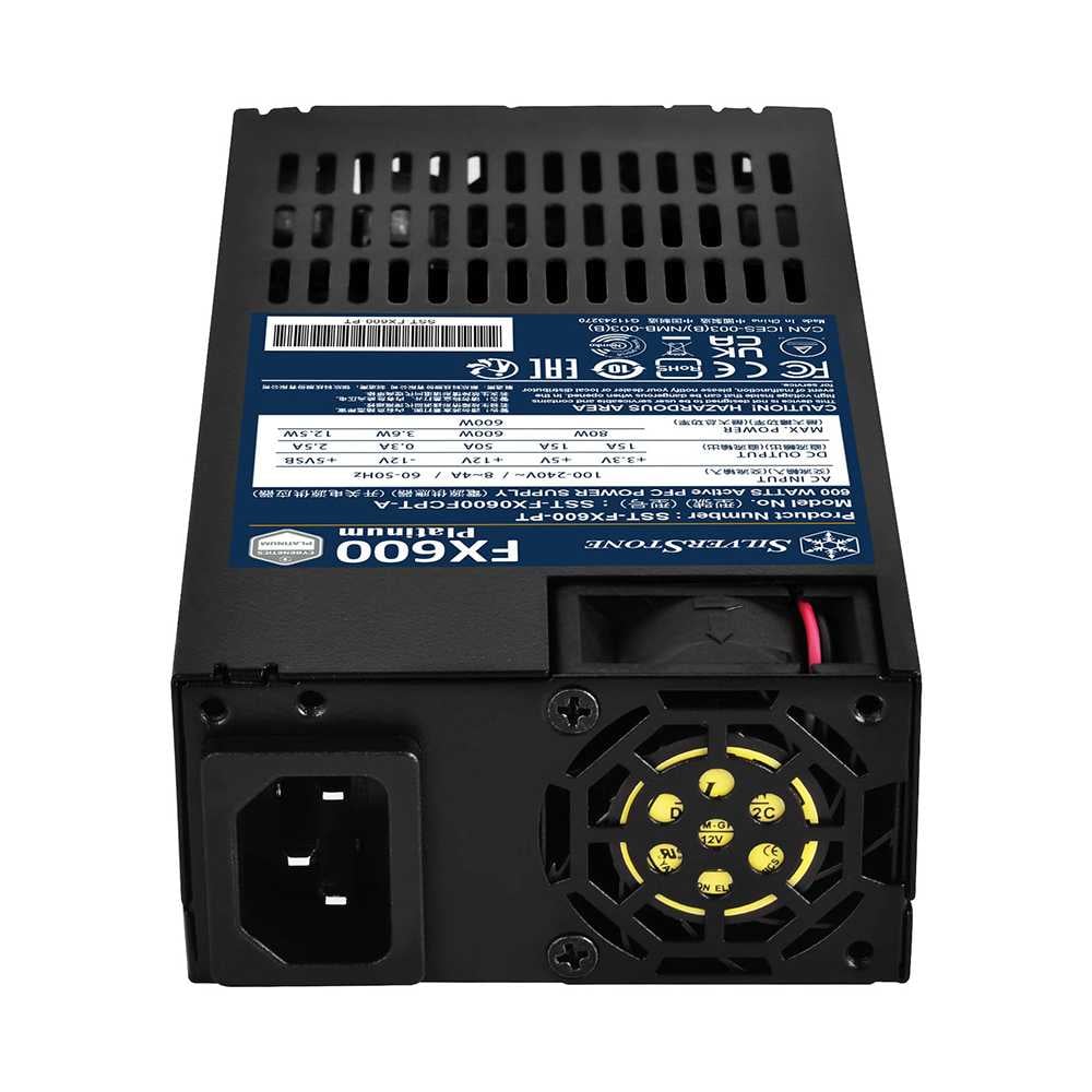 Silverstone FX600 Platinum fuente alimentación 600W 20+4 pin ATX Flex (3)