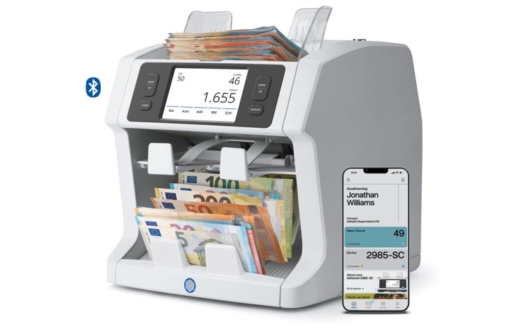 Safescan 2985-SC contadora y clasificadora de valor de billetes SmartConnect (3)