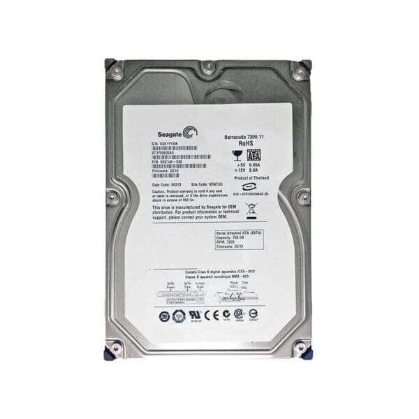 Dell 750GB 7.2K 3.5 SATA ST3750630AS-RFB – Reacondicionado (2)
