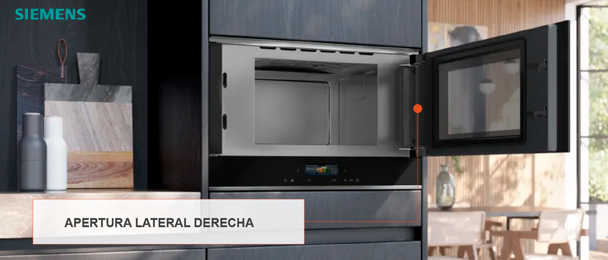 Siemens BF722R1B1 microondas Negro solo empotrable 21L 900W (2)