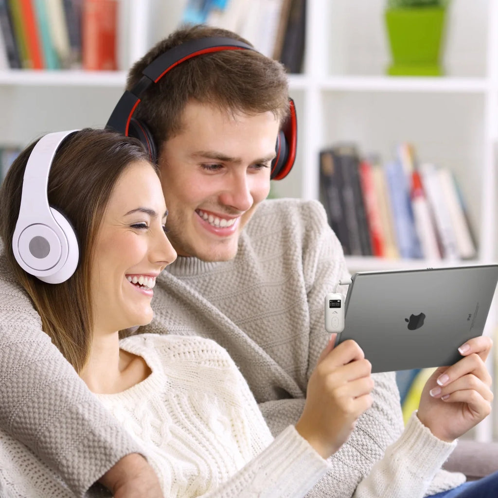 ALOGIC ABTTX1-WH transmisor de audio inalámbrico 3.5 mm Blanco pantalla