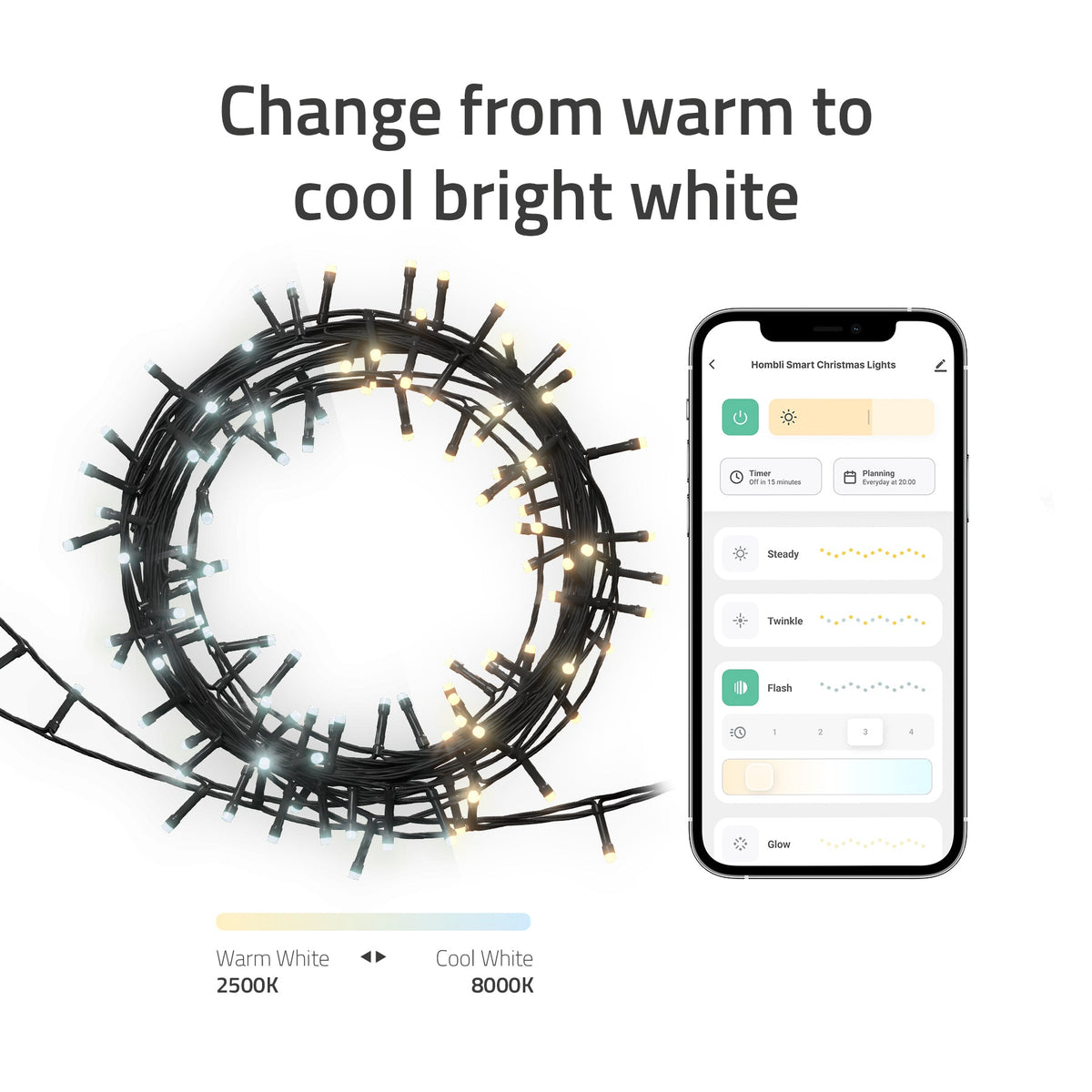 HOMBLI Smart Christmas Light LED Strin
