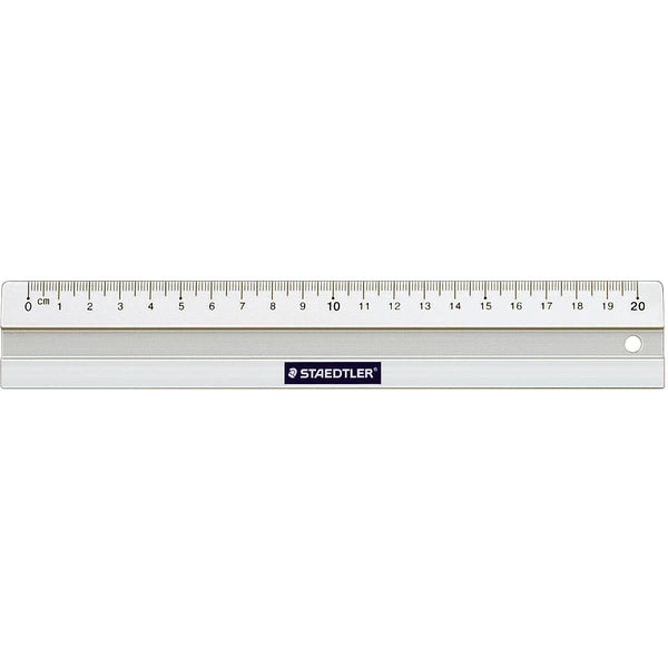 Staedtler Mars 563 regla de mesa 200 mm aluminio blanco