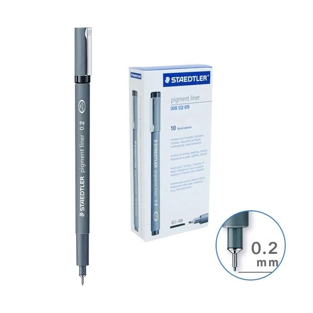 Staedtler Pigment liner rotulador de punta fina 0.3mm negro