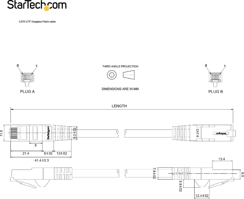 Startech - Category 6, (N6PATC10MGR), Cable de interconexión, RJ-45 (M) a RJ-45 (2)