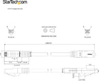 Startech - Category 6, (N6PATC10MGR), Cable de interconexión, RJ-45 (M) a RJ-45 (2)
