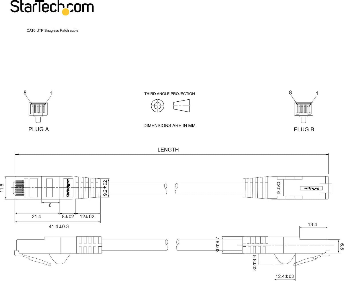 Startech - Category 6, (N6PATC10MGR), Cable de interconexión, RJ-45 (M) a RJ-45 (2)