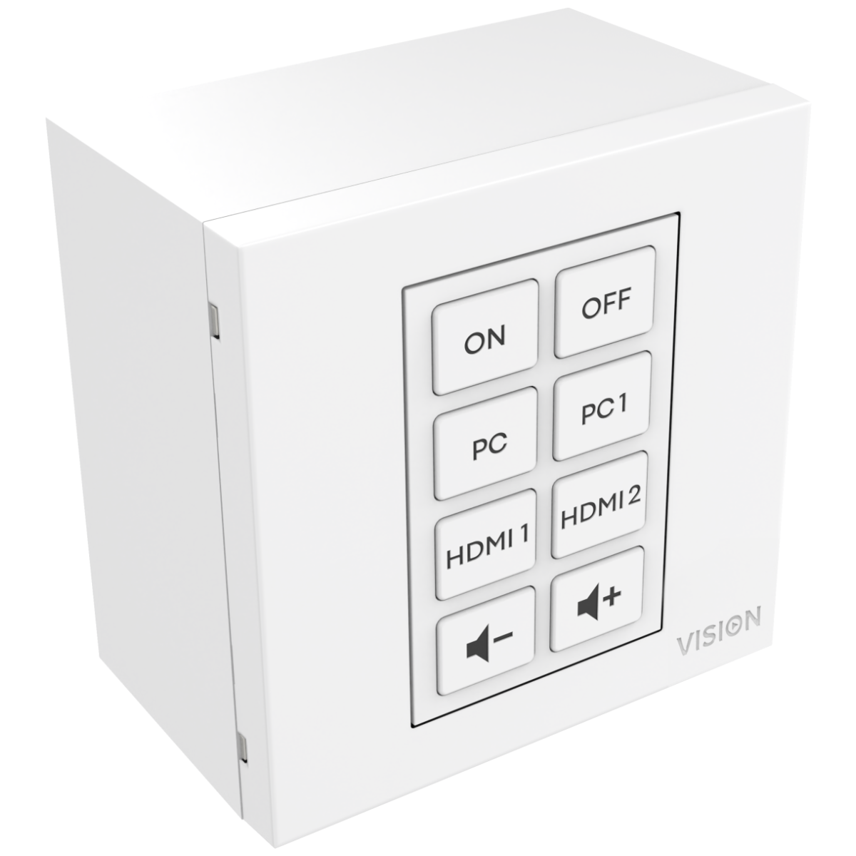 Vision TC3-CTL/2 - Módulo de control de placa frontal AV modular, 8 botones