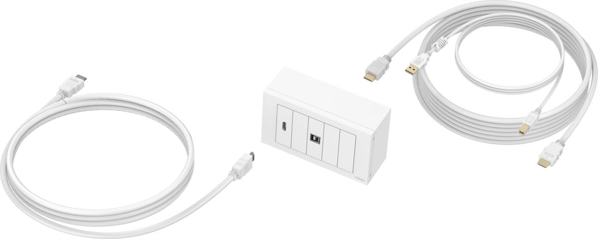 Vision TC3-PK3M - Paquete de placa frontal AV modular y cables (2)