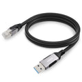 Vision TC 2MUSBETH/BL - Cable de red, USB Tipo A (M) a RJ-45 (M), 2 m, 6 mm