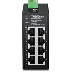Trendnet TI-ELC80 switch de red No gestionado Fast Ethernet Negro