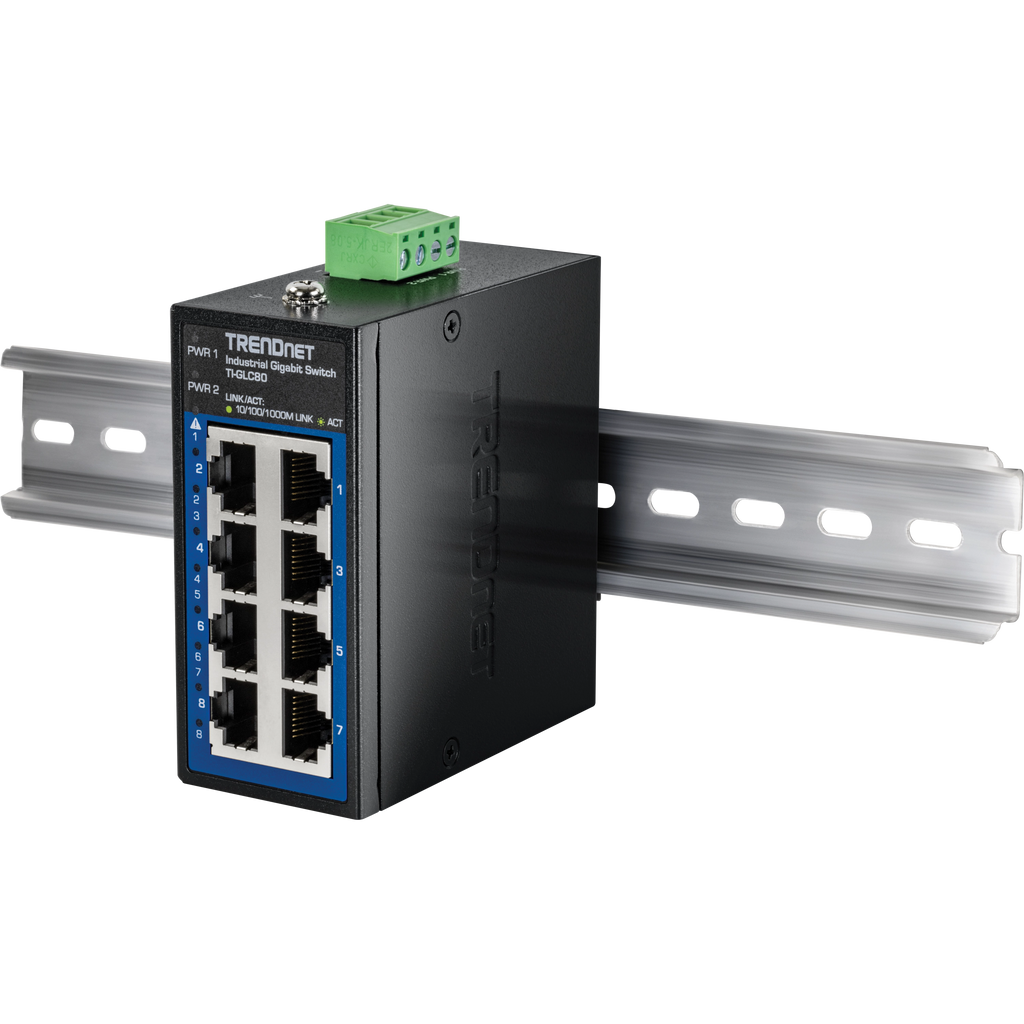 Trendnet TI-GLC80 switch de red No gestionado Gigabit Ethernet Negro