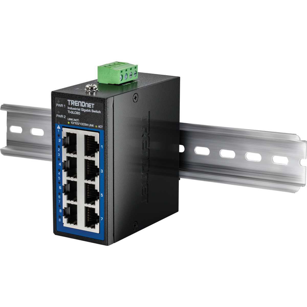 Trendnet TI-GLC80 switch de red No gestionado Gigabit Ethernet Negro