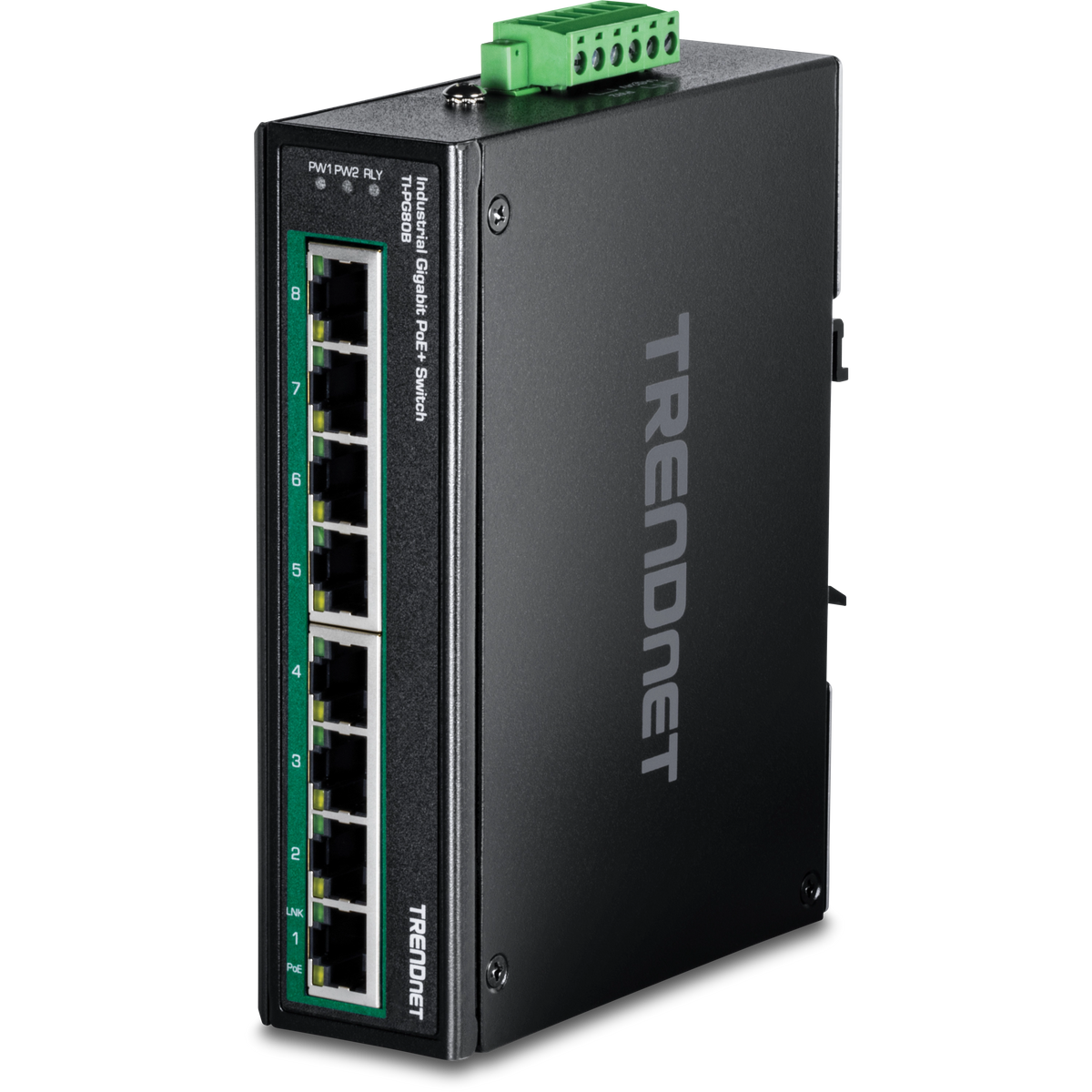 Trendnet TI-PG80B switch de red Gigabit Ethernet Alimentación por Negro