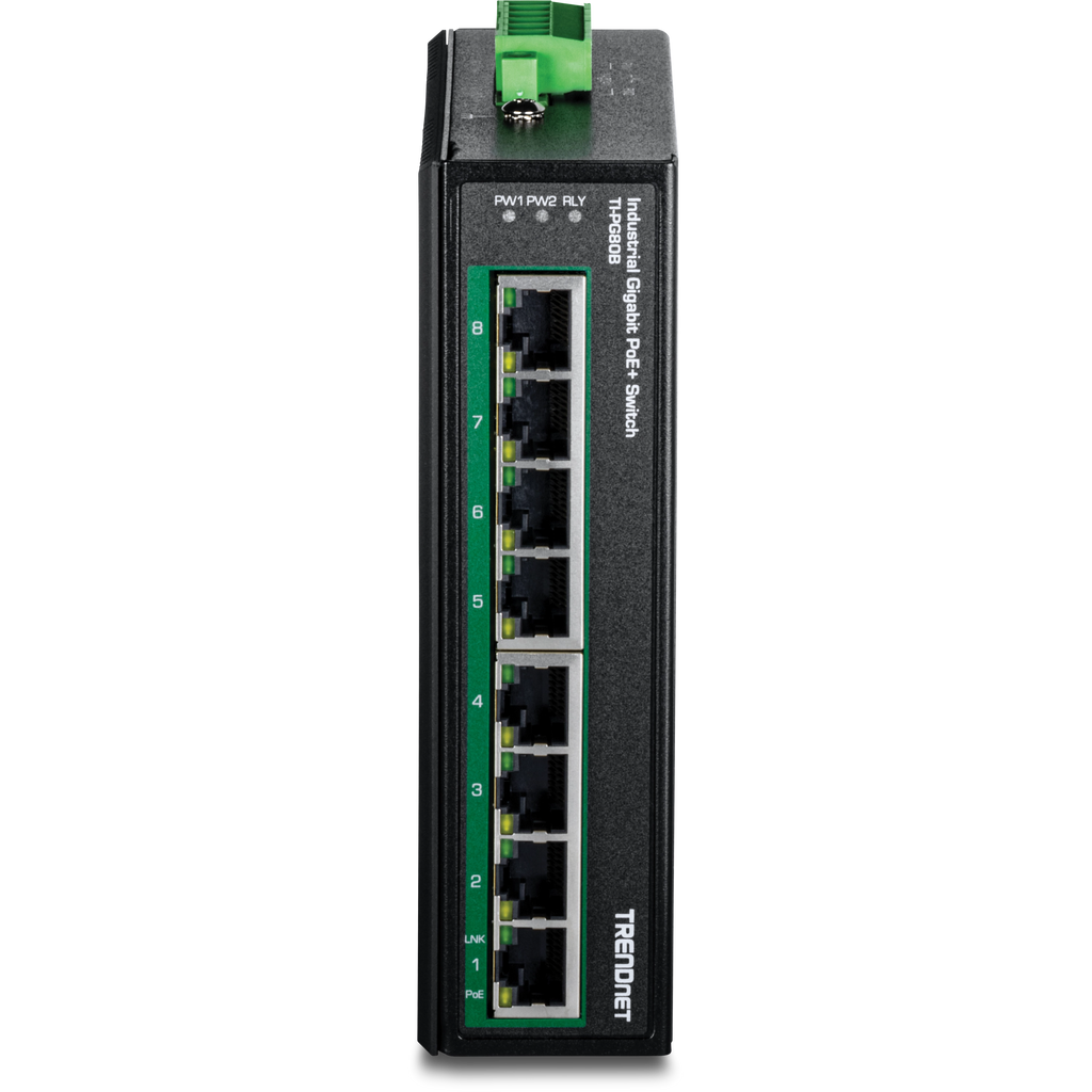 Trendnet TI-PG80B switch de red Gigabit Ethernet Alimentación por Negro