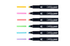 Tombow MONO edge rotulador 6 piezas punta fina/redonda Multicolor