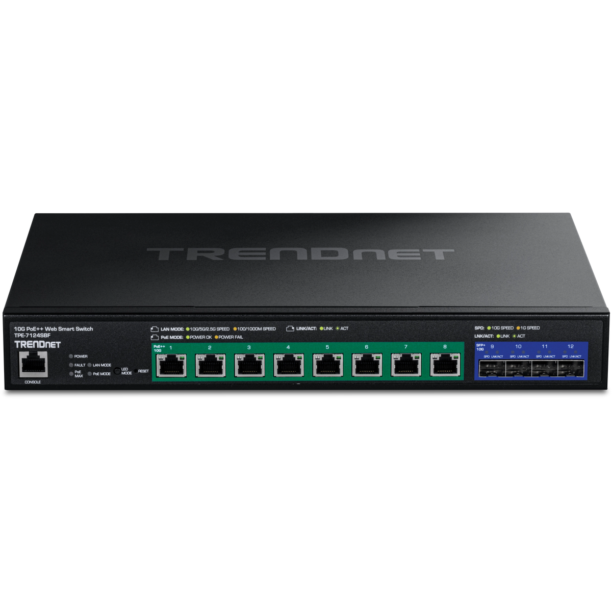 Trendnet TPE-7124SBF switch de red Gestionado 10G Ethernet Alimentación por