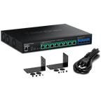 Trendnet TPE-7124SBF switch de red Gestionado 10G Ethernet Alimentación por