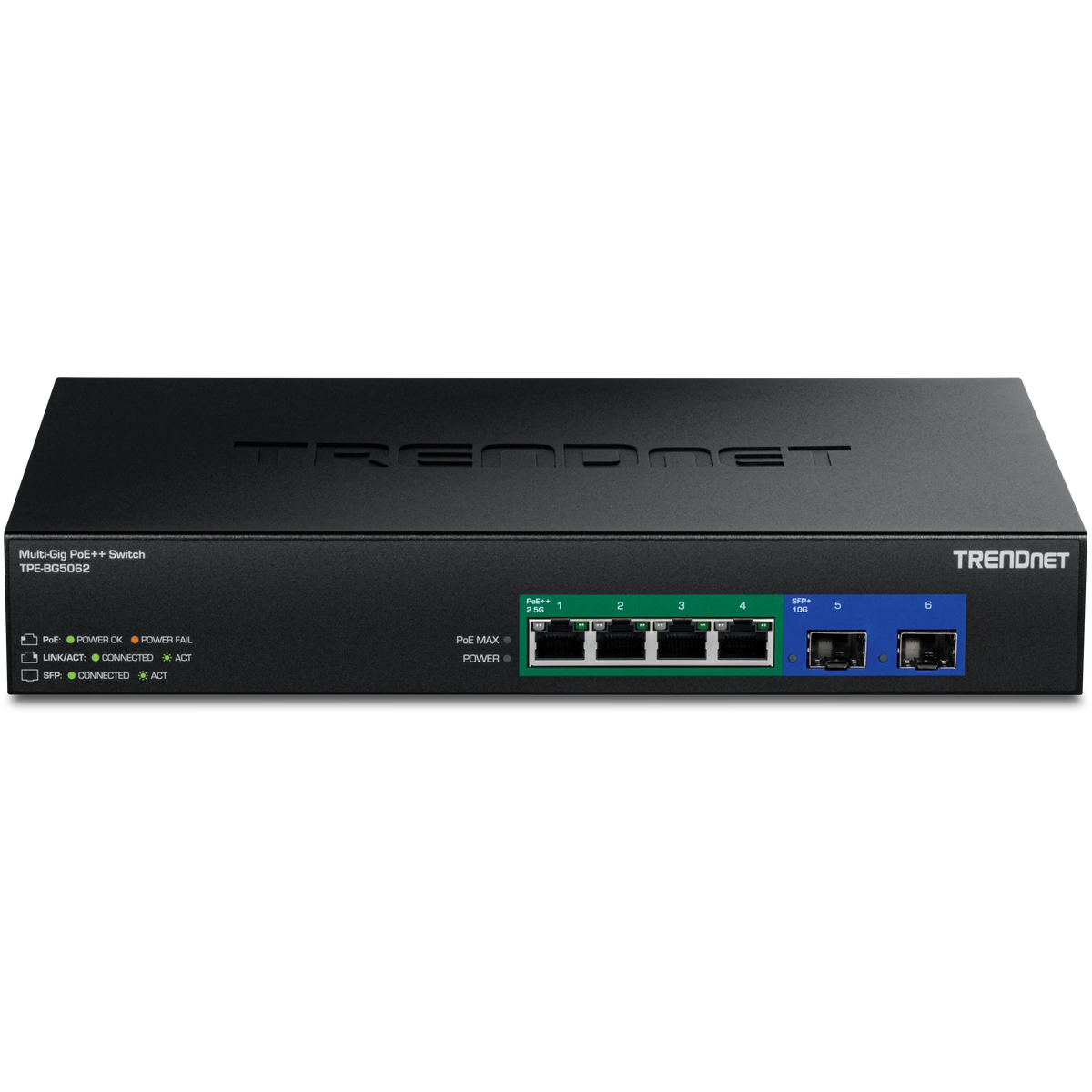 Trendnet TPE-BG5062 switch de red No gestionado 2,5G Ethernet Alimentación