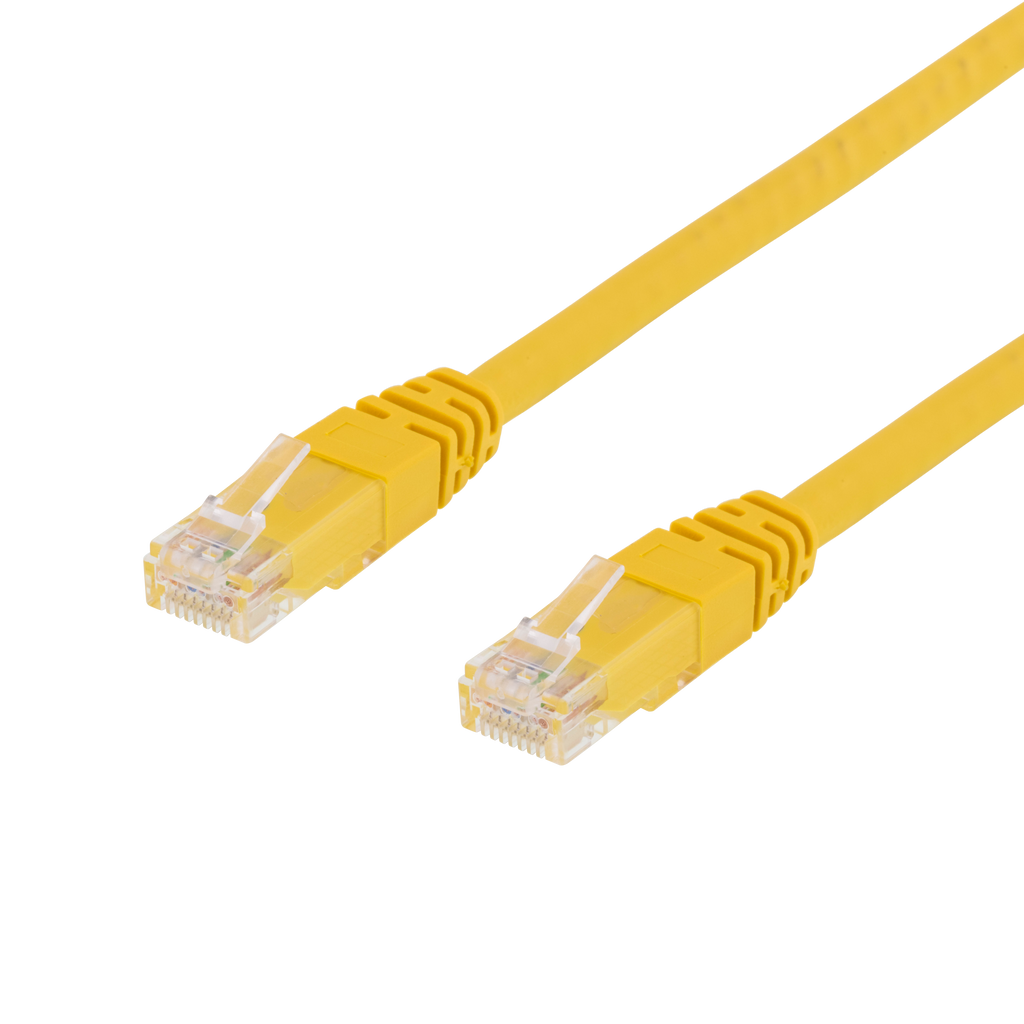 Deltaco TP-61GL networking cable Yellow 1 m Cat6 U/UTP