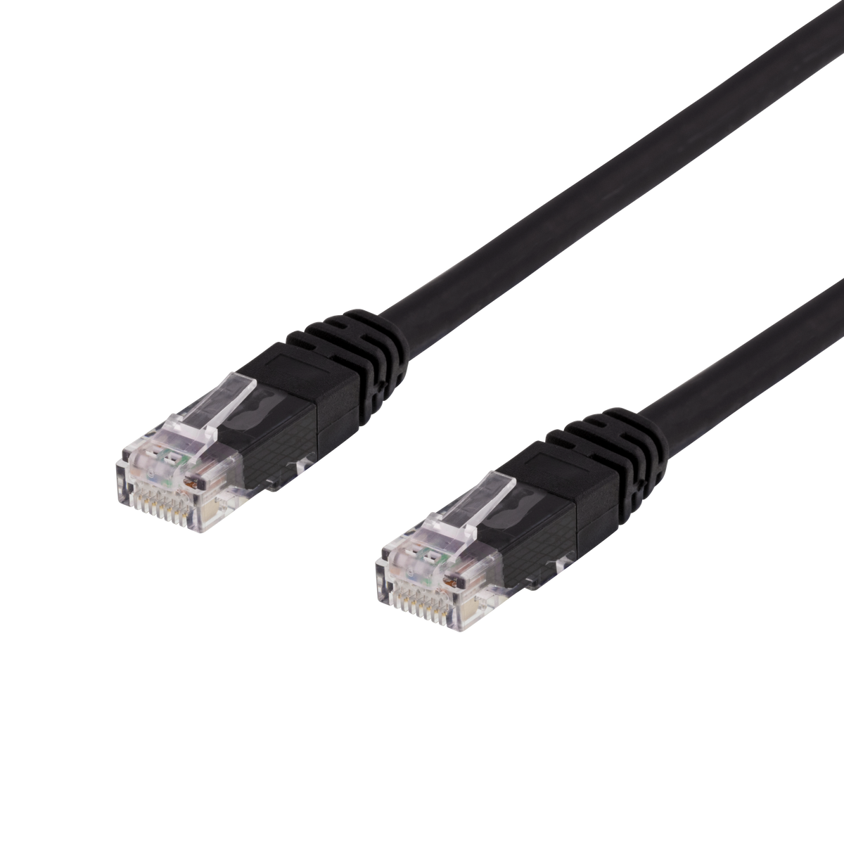 Deltaco TP-62S cable de red Negro 2 m Cat6 U/UTP