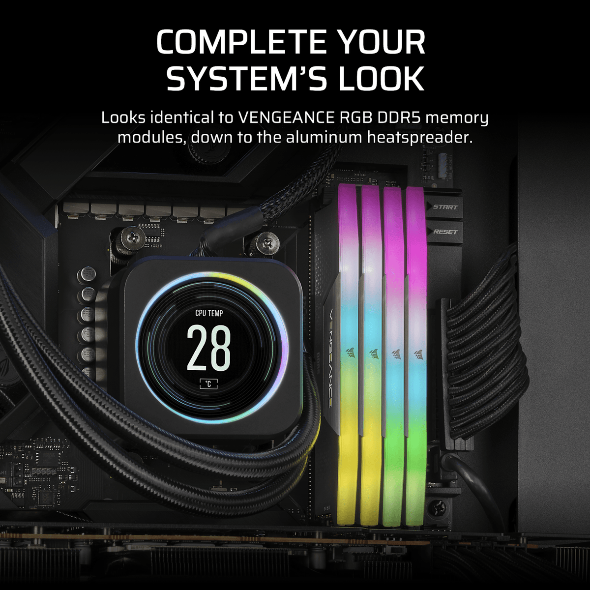 Corsair CMHLEKIT2G-D5 pieza de caja de ordenador Kit de mejora de luz RGB