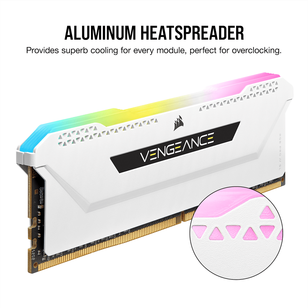 Corsair Vengeance RGB Pro CMH64GX4M4E3200C16W módulo de memoria 64 GB 4 x 16 GB