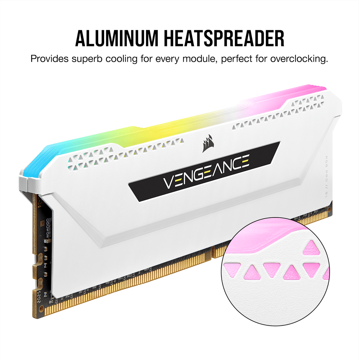 Corsair Vengeance RGB Pro CMH64GX4M4E3200C16W módulo de memoria 64 GB 4 x 16 GB