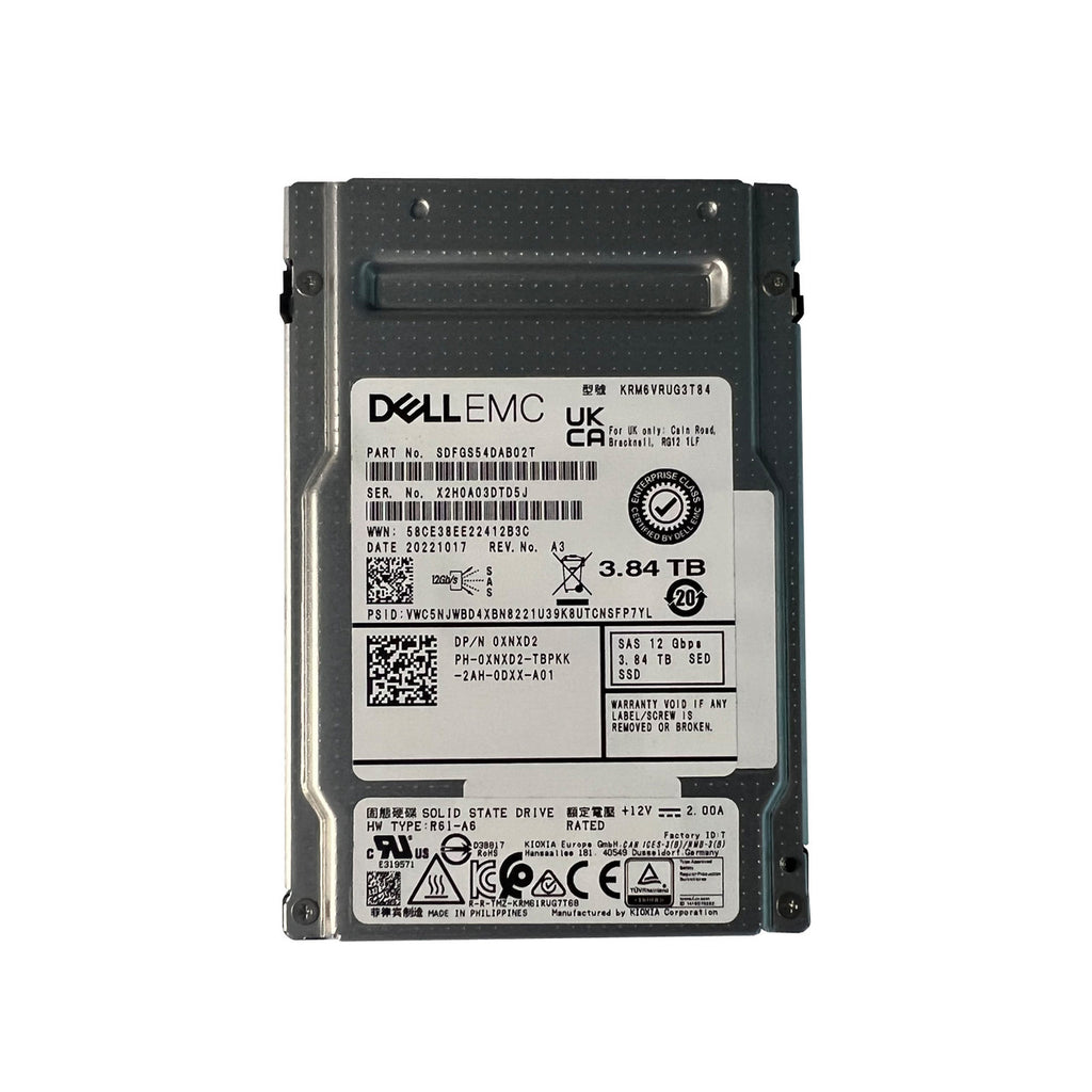 Dell 3.84TB SSD SAS RI XNXD2-RFB – Reacondicionado