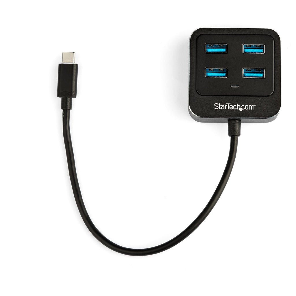 StarTech.com HB31C4AB hub de interfaz USB 3.2 Gen 2 (3.1 Gen 2) Type-C 10000 Mbit/s Negro (2)