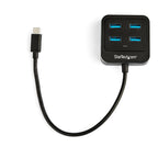StarTech.com HB31C4AB hub de interfaz USB 3.2 Gen 2 (3.1 Gen 2) Type-C 10000 Mbit/s Negro (2)