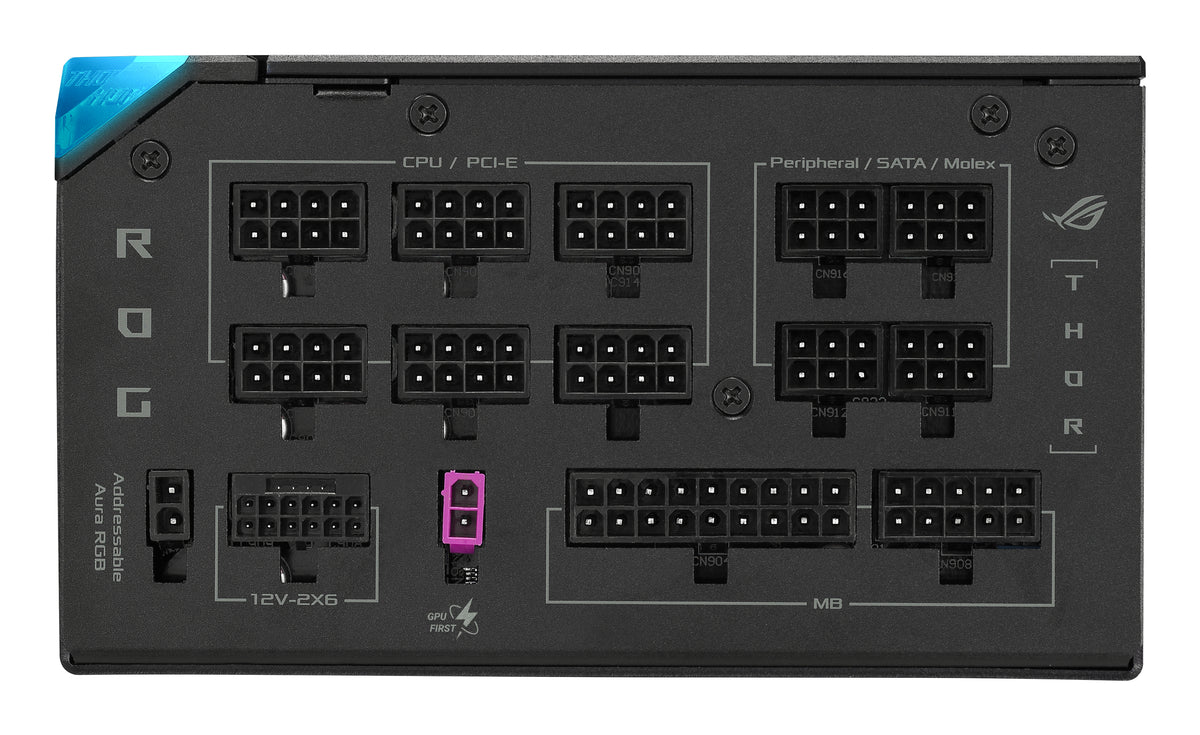 ASUS ROG -THOR-1000P3-GAMING-E unidad de fuente de alimentación 1000 W 20+4 pin ATX ATX Negro (6)