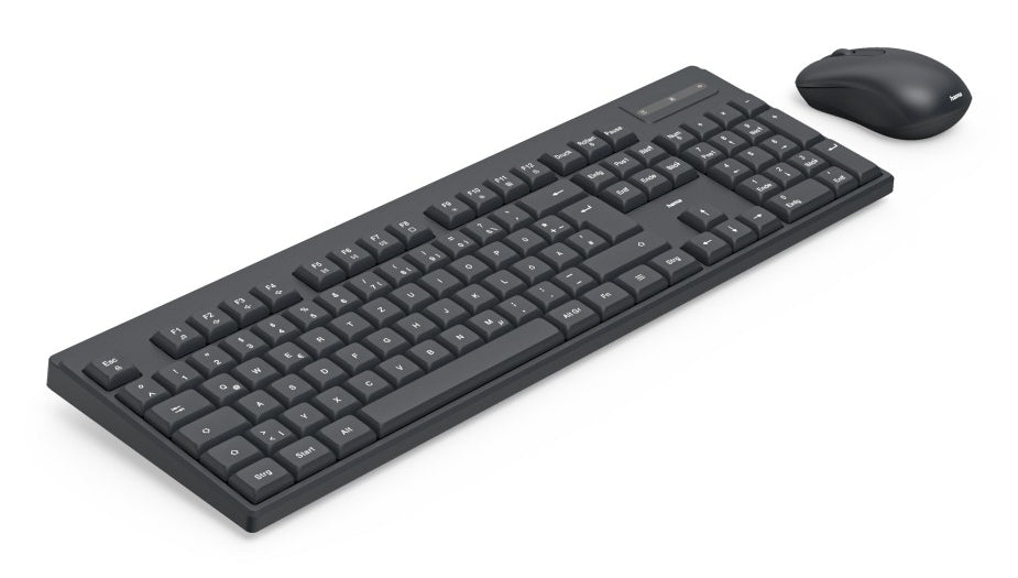Hama WKM-100 teclado Ratón incluido Universal RF inalámbrico QWERTY Inglés internacional Negro (5)