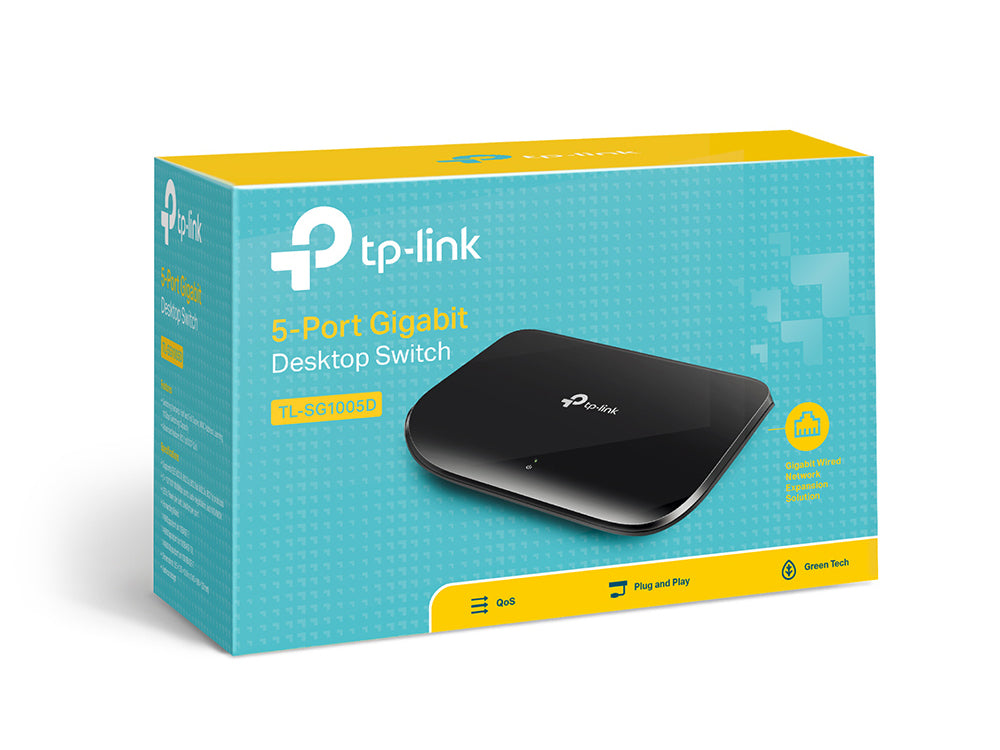 TP-Link TL-SG1005D switch No administrado Gigabit Ethernet (10/100/1000) Negro (5)