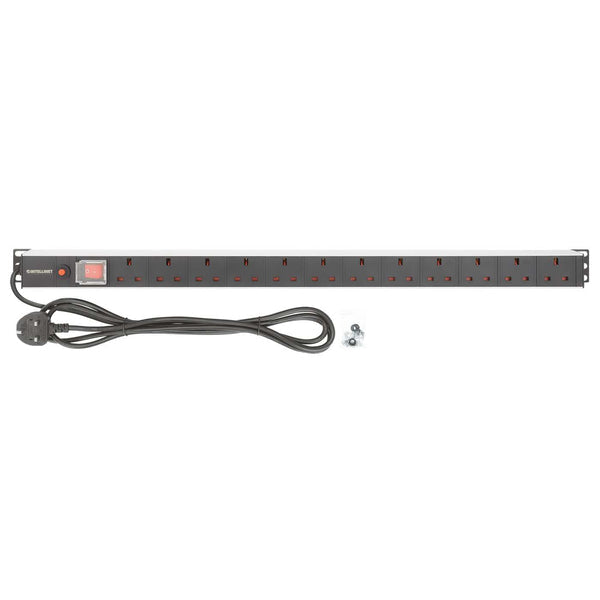 Intellinet 715614 unidad de distribución de energía (PDU) 12 salidas AC 1U Negro, Blanco (6)