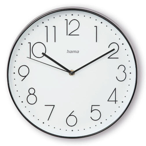 Hama Corsica Reloj de cuarzo Alrededor Negro, Blanco