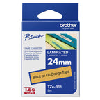 Brother TZE-B51 cinta para impresora de etiquetas Negro sobre naranja fluorescente (3)